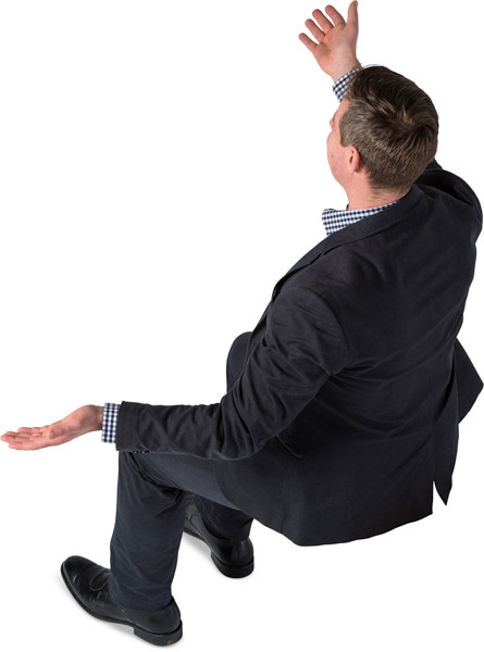 Sitting man image