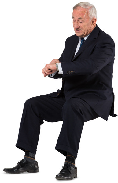 Sitting man image