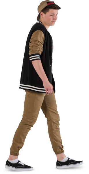 Walking boy image