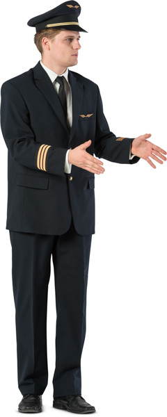 Standing Airline Pilot