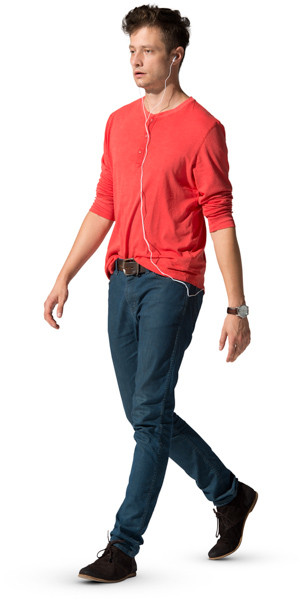 Walking man image