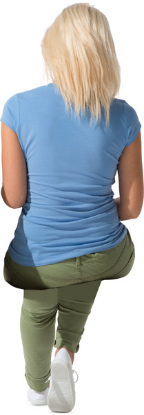 Sitting woman image