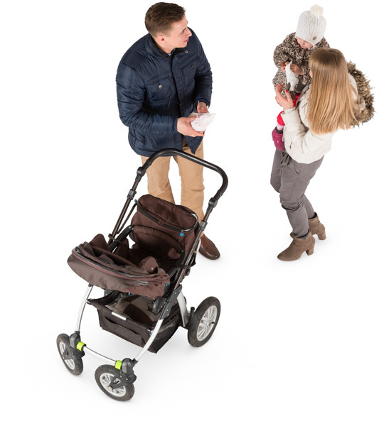  Family  With Stroller 